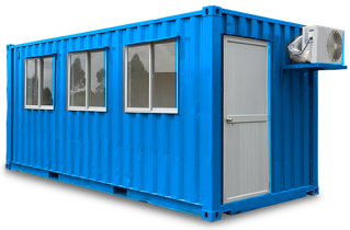 blue steel office container